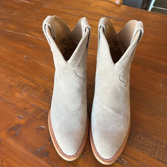 Tecovas - The Lucy - Cowboy Boots / Booties Gray Suede - 7.5 B - Picture 2 of 9